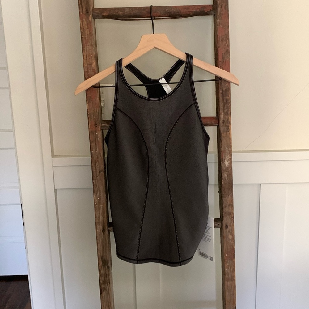 Lululemon tank, striped, size 6